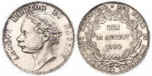 1 Thaler Duché de Nassau (1806 - 1866) Argent Adolphe (grand-duc de Luxembourg)