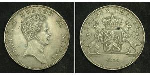 1 Thaler Duché de Nassau (1806 - 1866) Argent Guillaume de Nassau (1792-1839)