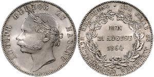 1 Thaler Duché de Nassau (1806 - 1866) Argent Adolphe (grand-duc de Luxembourg)