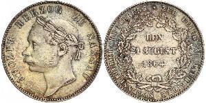 1 Thaler Duché de Nassau (1806 - 1866) Argent Adolphe (grand-duc de Luxembourg)