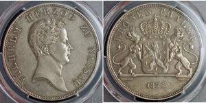 1 Thaler Duché de Nassau (1806 - 1866) Argent Guillaume de Nassau (1792-1839)