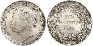 1 Thaler Duché de Nassau (1806 - 1866) Argent Adolphe (grand-duc de Luxembourg)