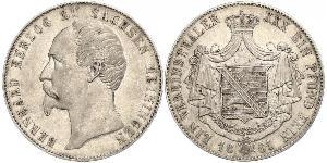 1 Thaler Duché de Saxe-Meiningen (1680 - 1918) Argent Bernard II de Saxe-Meiningen