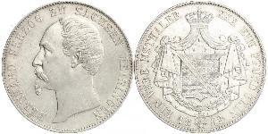 1 Thaler Duché de Saxe-Meiningen (1680 - 1918) Argent Bernard II de Saxe-Meiningen