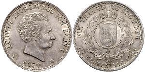 1 Thaler Grand-duché de Bade (1806-1918) Argent Louis Ier de Bade(1763 - 1830)