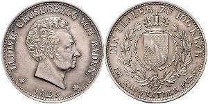 1 Thaler Grand-duché de Bade (1806-1918) Argent Louis Ier de Bade(1763 - 1830)