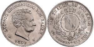 1 Thaler Grand-duché de Bade (1806-1918) Argent Louis Ier de Bade(1763 - 1830)