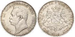 1 Thaler Grand-duché de Hesse (1806 - 1918) Argent Louis III de Hesse
