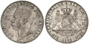 1 Thaler Grand-duché de Hesse (1806 - 1918) Argent Louis III de Hesse