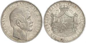 1 Thaler Grand-duché de Hesse (1806 - 1918) Argent Ferdinand de Hesse-Hombourg