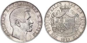1 Thaler Grand-duché de Hesse (1806 - 1918) Argent Ferdinand de Hesse-Hombourg