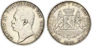 1 Thaler Grand-duché de Hesse (1806 - 1918) Argent Louis III de Hesse