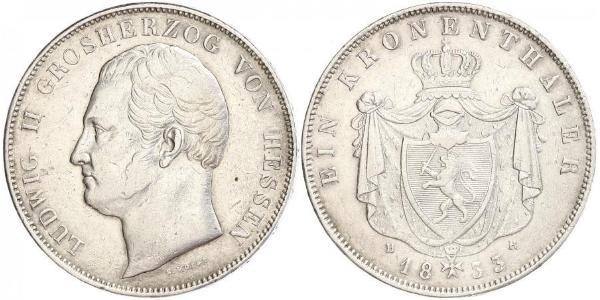 1 Thaler Grand-duché de Hesse (1806 - 1918) Argent Louis II de Hesse