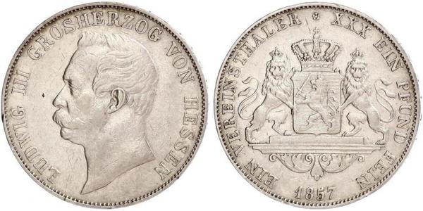 1 Thaler Grand-duché de Hesse (1806 - 1918) Argent Louis III de Hesse