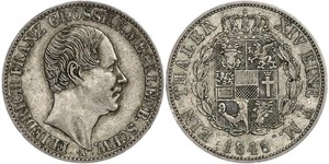 1 Thaler Grand-duché de Mecklembourg-Schwerin (1352-1918) Argent Frédéric-François II de Mecklembourg-Schwerin