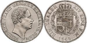 1 Thaler Grand-duché de Mecklembourg-Schwerin (1352-1918) Argent Frédéric-François II de Mecklembourg-Schwerin