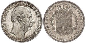 1 Thaler Grand-duché de Mecklembourg-Schwerin (1352-1918) Argent Frédéric-François II de Mecklembourg-Schwerin