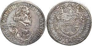 1 Thaler Habsburg Empire (1526-1804) Argent Ferdinand III, Holy Roman Emperor (1608-1657)