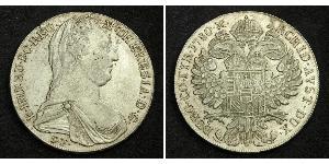 1 Thaler Habsburg Empire (1526-1804) / Ååstenrik Argent Maria Theresa of Austria (1717 - 1780)