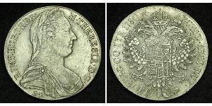 1 Thaler Habsburg Empire (1526-1804) / Ååstenrik Argent Maria Theresa of Austria (1717 - 1780)