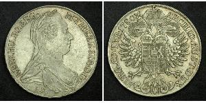 1 Thaler Habsburg Empire (1526-1804) / Ååstenrik Argent Maria Theresa of Austria (1717 - 1780)