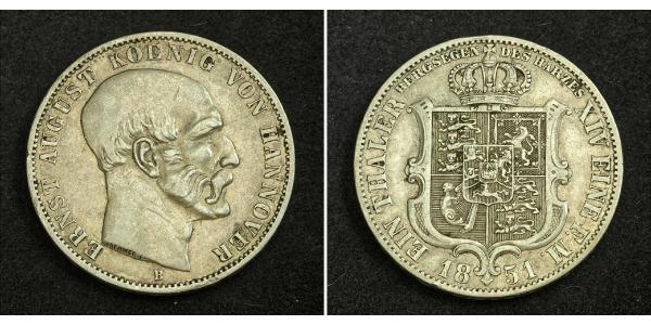 1 Thaler Hanovre Argent 