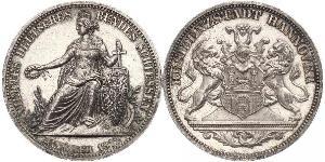 1 Thaler Hanovre (province) (1868 - 1946) Argent 