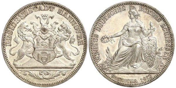 1 Thaler Hanovre (province) (1868 - 1946) Argent 