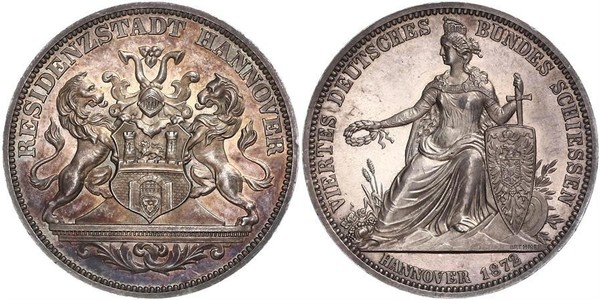 1 Thaler Hanovre (province) (1868 - 1946) Argent 