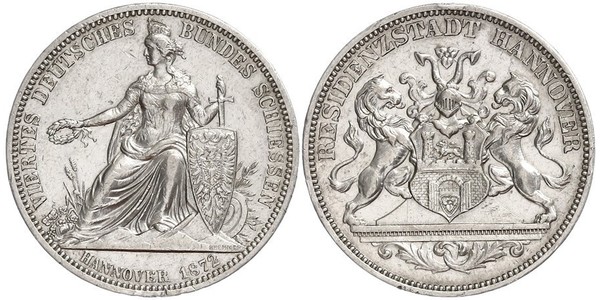 1 Thaler Hanovre (province) (1868 - 1946) Argent 