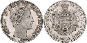 1 Thaler Liechtenstein Argent Johann II, Prince of Liechtenstein (1840-1929)