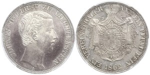 1 Thaler Liechtenstein Argent Johann II, Prince of Liechtenstein (1840-1929)