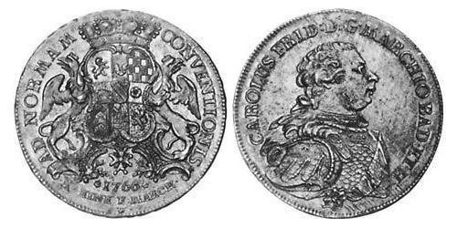1 Thaler Margraviat de Bade-Durlach (1535 - 1771) Argent 
