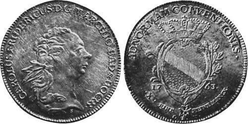 1 Thaler Margraviat de Bade-Durlach (1535 - 1771) Argent 