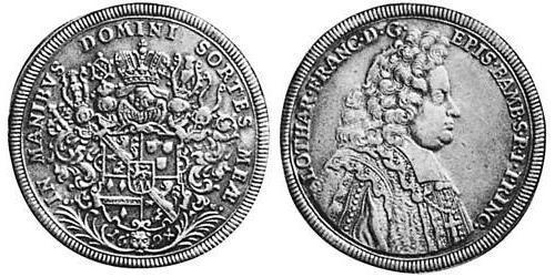1 Thaler Prince-Bishopric of Bamberg (1245–1802) Argent 