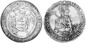 1 Thaler Principality of Transylvania (1571-1711) Argent Gabriel Ier Báthory(1589 – 1613)