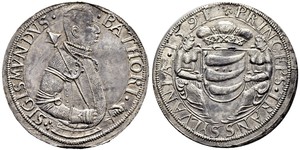 1 Thaler Principality of Transylvania (1571-1711) Argent Sigismond Ier Báthory (1572 -1613)