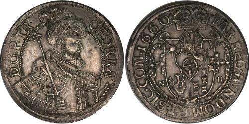 1 Thaler Principality of Transylvania (1571-1711) Argent Georges II Rákóczi, prince de Transylvanie (1621 -1660)