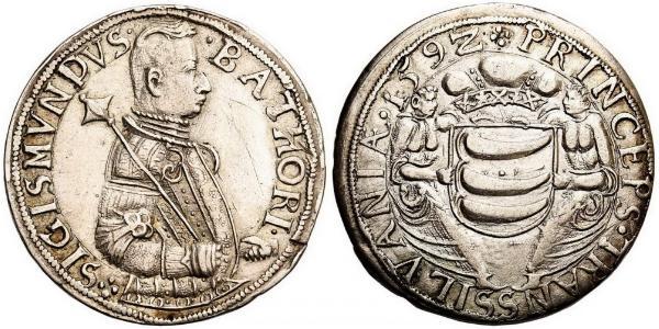 1 Thaler Principality of Transylvania (1571-1711) Argent Sigismond Ier Báthory (1572 -1613)