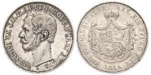 1 Thaler Principauté Reuss branche aînée (1778 - 1918) Argent Henri XX de Reuss-Greiz