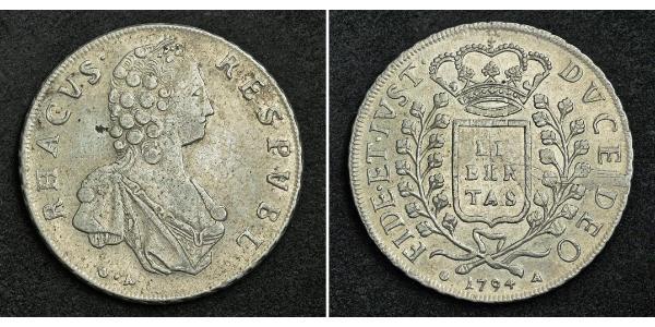 1 Thaler Ragusa Argent 