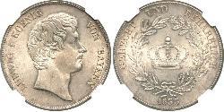 1 Thaler Royaume de Bavière (1806 - 1918) Argent Louis Ier de Bavière(1786 – 1868)