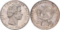 1 Thaler Royaume de Bavière (1806 - 1918) Argent Louis Ier de Bavière(1786 – 1868)