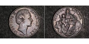 1 Thaler Royaume de Bavière (1806 - 1918) Argent Louis II de Bavière (1845-1886)(1845 – 1886)