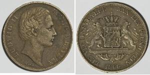 1 Thaler Royaume de Bavière (1806 - 1918) Argent Louis II de Bavière (1845-1886)(1845 – 1886)