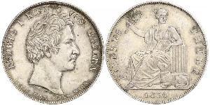 1 Thaler Royaume de Bavière (1806 - 1918) Argent Louis Ier de Bavière(1786 – 1868)