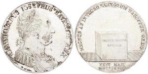 1 Thaler Royaume de Bavière (1806 - 1918) Argent Maximilien Ier de Bavière (roi) (1756 - 1825)