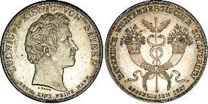 1 Thaler Royaume de Bavière (1806 - 1918) Argent Louis Ier de Bavière(1786 – 1868)