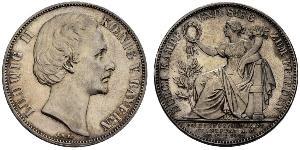 1 Thaler Royaume de Bavière (1806 - 1918) Argent Louis II de Bavière (1845-1886)(1845 – 1886)