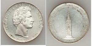 1 Thaler Royaume de Bavière (1806 - 1918) Argent Louis Ier de Bavière(1786 – 1868)